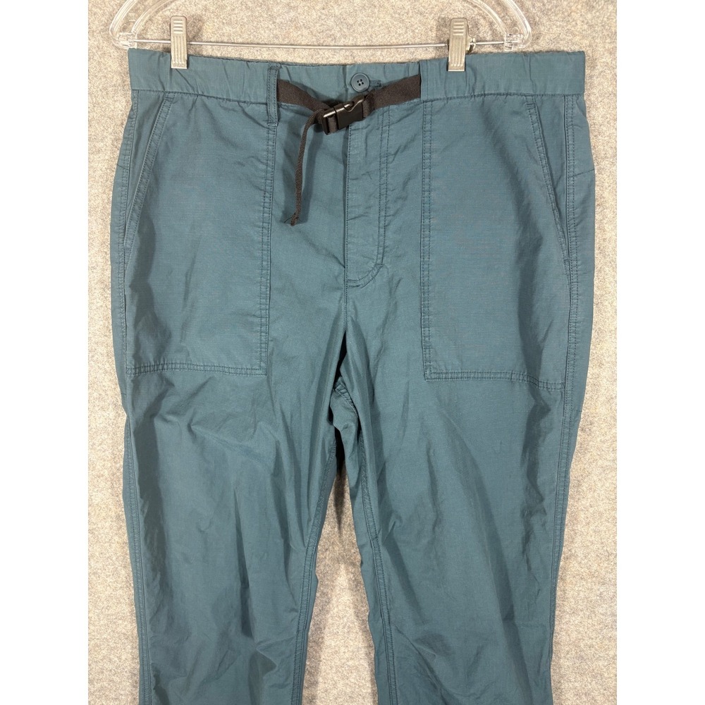 GAP Mens Belted Utility Hiking Cropped Pants Indigo‎ Slate Size L Relaxed Fit - Picture 2 of 9